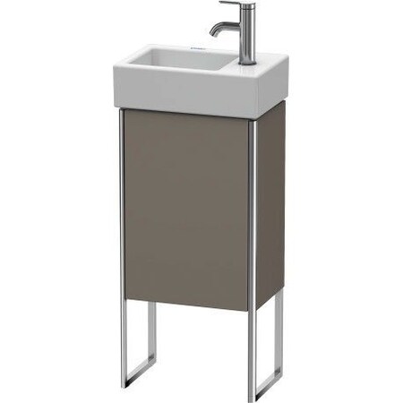 Duravit Xsquare Floor Standing Vanity Unit Flannel Gray High Gloss XS4479L8989